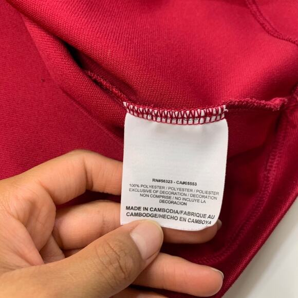 Nike Sweatshirt Mens M Medium Wine Red Golf Dri Fit Quarter Zip Pullover - Picture 9 of 13